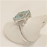 Anello Vidali Gioielli Donna in Oro bianco Topazio ANOR-54-34 - ANOR-54-34